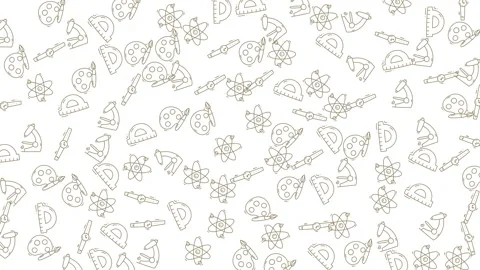 Educational science technology art pattern background loop with diverse lin.. 動画素材 335030074