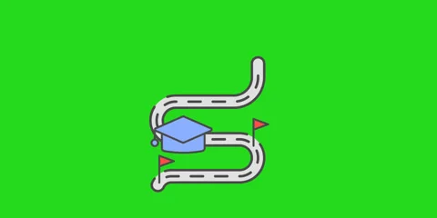 Educational Skill Pathway Animation 스톡 동영상 330446371