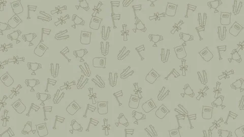 Educational success doodle pattern background animation for learning and ac.. Stock-Footage 333488916