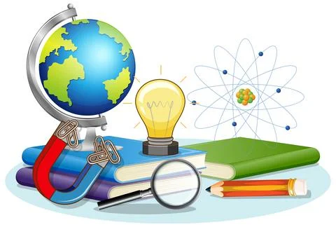 Educational Tools and Concepts Vector Illustration Stockillustratie