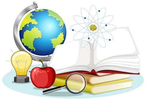 Educational Tools and Symbols Vector Illustration 스톡 일러스트