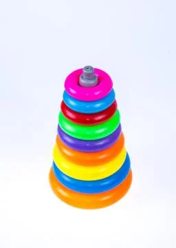 Educational toy isolated on white background Stock Photos