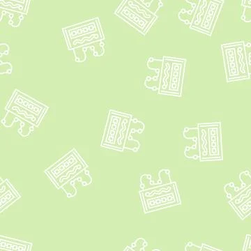 Educational toys line seamless pattern Stock Illustration