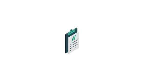 Educational video tutorial play button motion design asset loop Stock-Footage 325828013