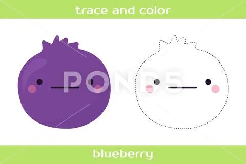 Educational worksheet Trace and color.: Graphic #267846025