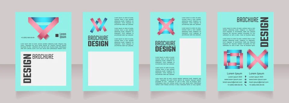 Educative program blank brochure design Stock-Illustration