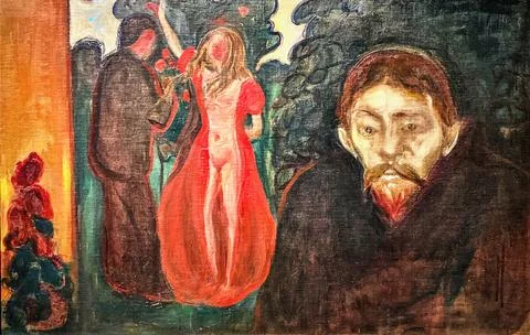 Edvard Munch - Jealousy Stock Photos