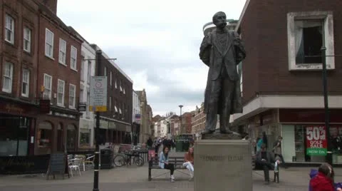 Edward Elgar Monument Stock Footage 11525562