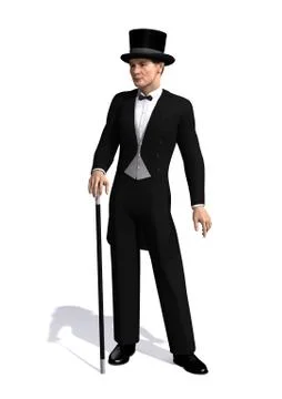 Edwardian Man Stock Illustration