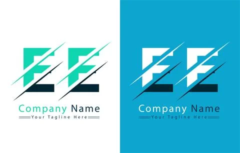 EE Letter Logo Vector Design Template Elements Stock Illustration