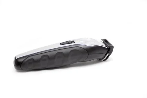 Eectric beard trimmer isolated on white background. Stock Photos