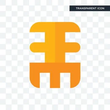 Eee vector icon isolated on transparent background, eee logo design Stock Illustration