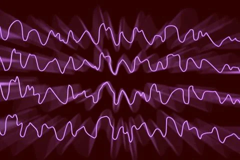 EEG Electroencephalogram, brain wave during sleeping Stock Illustration