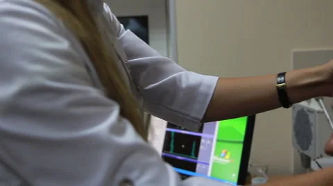 EEG: Electroencephalography devise in work (on dolly) Stock Footage 50364693