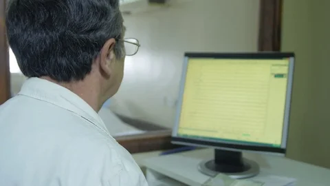 EEG test, electrical activity of the brain on screen, graphic view of waves. Stock Footage 75818585