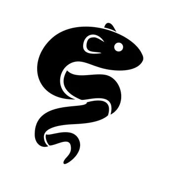 Eel icon. Eel vector isolated flat illustration. Eel logo Illustrazione stock