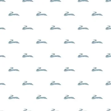 Eel illustration seamless pattern creating repeating marine life background Stock Illustration