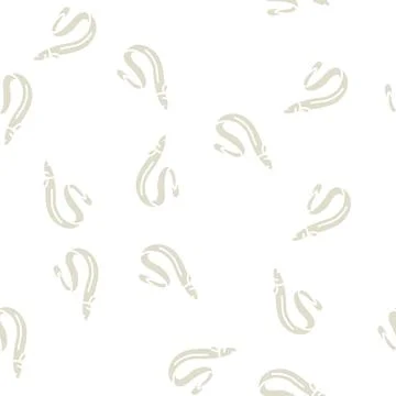 Eel seafood glyph seamless pattern Illustrazione stock