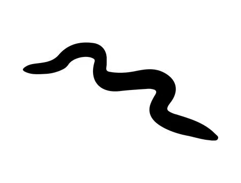 Eel silhouette vector art Stock Illustration