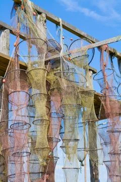 Eel traps Stock Photos