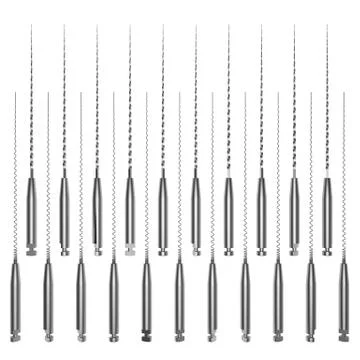 Eendodontic tool designed for the dental root canal filling Stock Photos