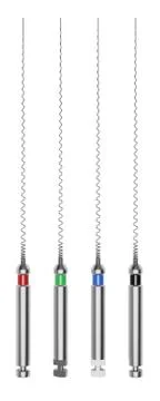 Eendodontic tool designed for the dental root canal filling Stock Photos