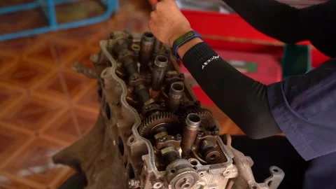 Eengine  repair Stock Footage 249264015