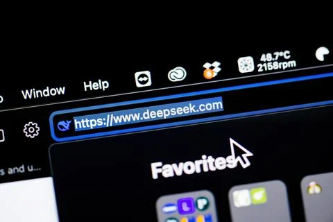 EepSeek Website Highlight Foto stock