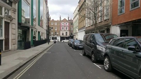 EERIE EMPTY STREETS DURING CENTRAL LONDON LOCKDOWN, 4K Stock Footage 126707524