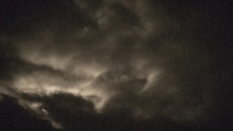 Eerie fast moving clouds, backlit by the low full moon - old projector look Vídeos de archivo 93047770
