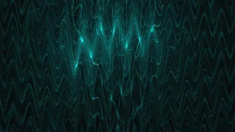 Eerie green light pattern web on black background Stock Illustration