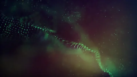 EERIE Green NET Background Loop Stock Footage 232092184