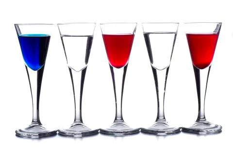 EEUU drink flag Stock Photos