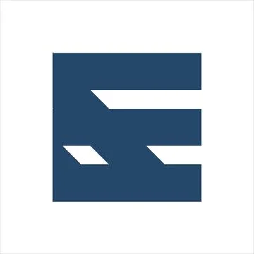 EF, FE initials geometric letter company logo Stock Illustration