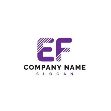 EF Letter Logo Design. EF letter logo Vector Illustration - Vector Stock Illustration