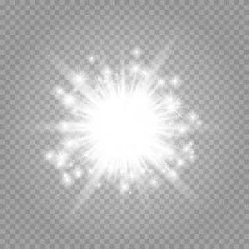 Efect star white Illustrazione stock