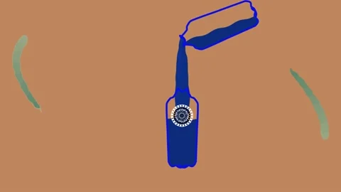 Efecto Liquido - Motion Graphic Stock Footage 163619214