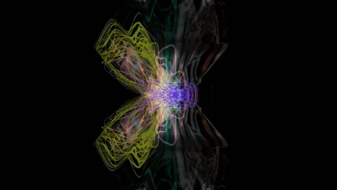 Effect abstraction lines forming bird pattern. Video stock 181409545