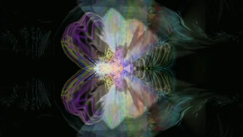 Effect abstraction lines forming butterfly pattern. Video stock 181409307