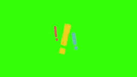Effect animation on green screen background 库存影片 332953846