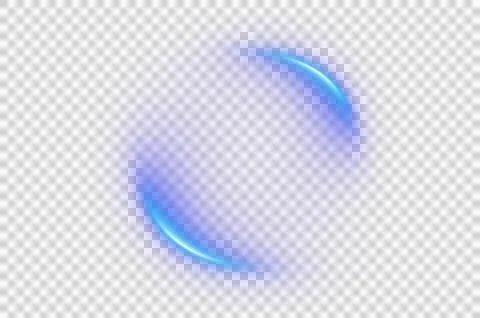 Effect Blue Light Glowing light bursts with sparkles. Glow light effect set.. Stock Photos