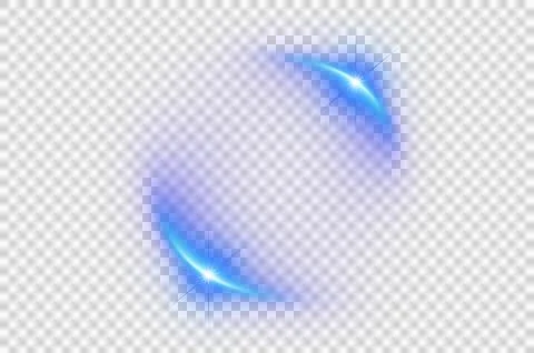 Effect Blue Light Glowing light bursts with sparkles. Glow light effect set.. Stock Photos