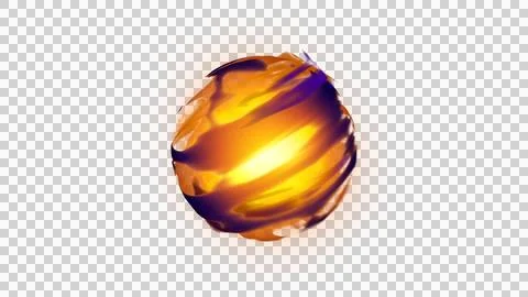 Effect Evil Energy Ball 스톡 일러스트