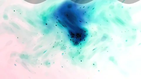 The effect of flowing upward wavy blue-green light, an abstraction. Stock Footage 251343598