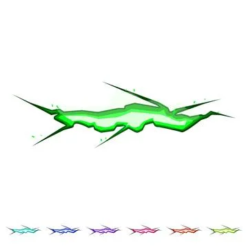 Effect ground crack cartoon vector graphic 库存插图