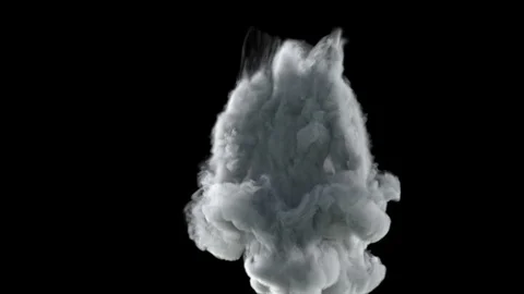 The effect of heavy fume, which flows down with turbulence. Stock Footage 119693700