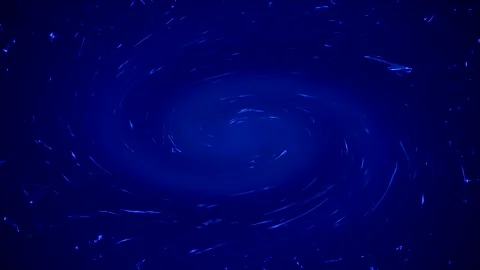 Effect of a large vortex of a dark blue sea spout with dust particles, wate.. Stock Footage 253192329