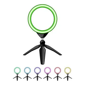 Effect light ring cartoon vector graphic Stock Illustration
