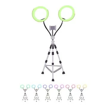 Effect light ring vector cartoon graphic Illustrazione stock