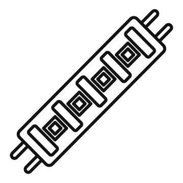 Effect light strip icon outline vector. Diode led Stock Illustration